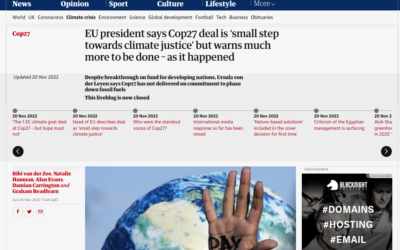 COP27 Media Coverage
